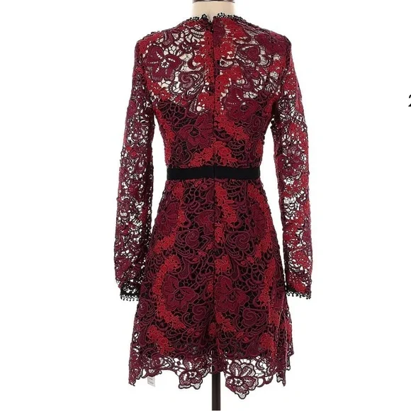 La Maison Talulah Jacquard Damask Brocade Dress